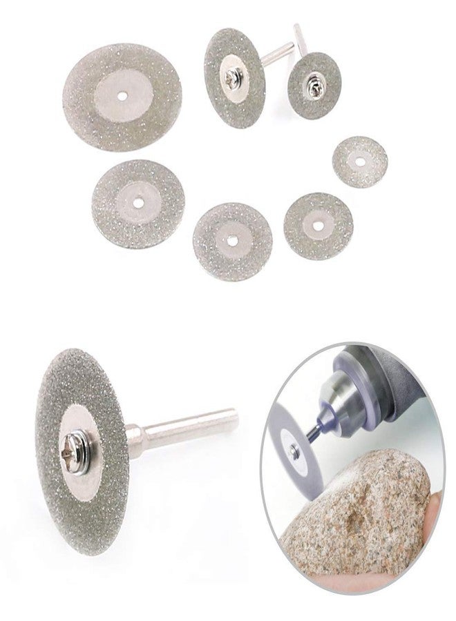 DIY Crafts Pack OF 34 Pcs, Design No # 1, Assorted Sizes Diamond Cutting Wheel Kit, Rotary Tool Cutting Wheels Sets with 2Pcs Mandrel and 1 Screwdri (Pack OF 34 Pcs, Design No # 1) - Image 5